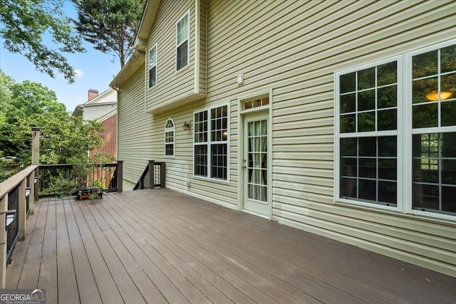 view of deck
