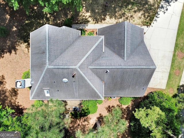 view from above of property