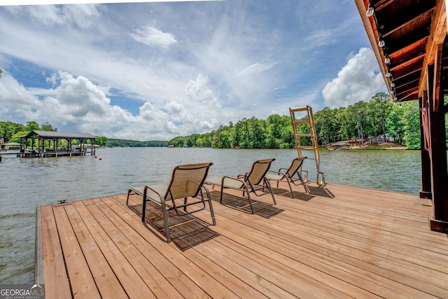 22 Waters Bridge Cir, Covington, GA 30014 - dock featuring a water view