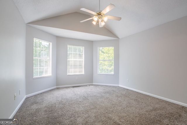4915 Truitt Ln, Decatur, GA 30035 - carpeted empty room with a ceiling fan and lofted ceiling