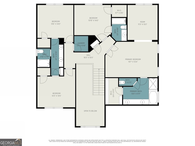 7280 Wright Dr, Atlanta, GA 30349 - view of floor plan / room layout