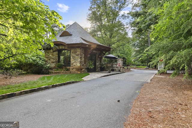 view of front of property with stone siding