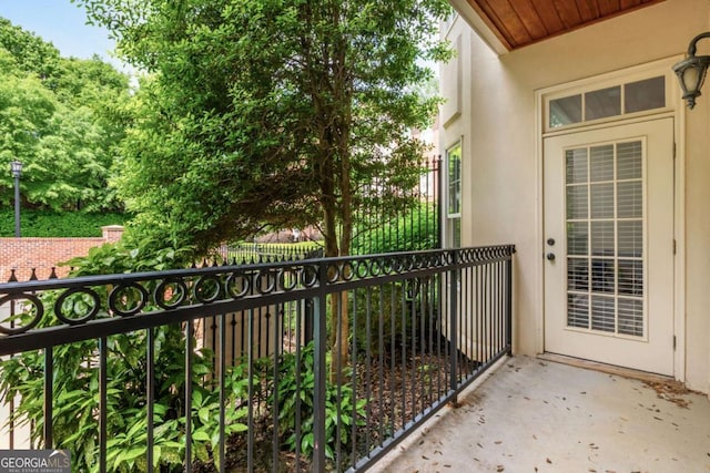 view of balcony