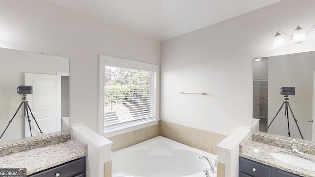 900 Ellesmere Pt, Mcdonough, GA 30253 - full bath with a garden tub and vanity