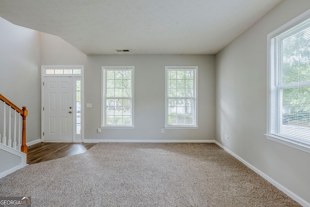 8826 Lakecrest Way, Union City, GA 30291 - foyer entrance with plenty of natural light, carpet, and stairs