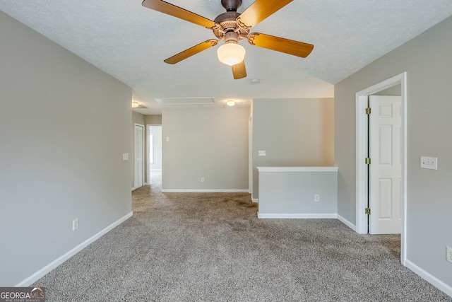 8826 Lakecrest Way, Union City, GA 30291 - empty room featuring carpet, a ceiling fan, and a textured ceiling
