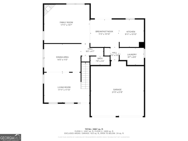 8826 Lakecrest Way, Union City, GA 30291 - view of room layout