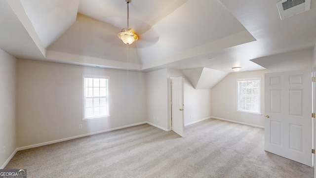 4912 Lightwood Ct NW, Acworth, GA 30102 - additional living space featuring healthy amount of natural light, lofted ceiling, carpet floors, and baseboards