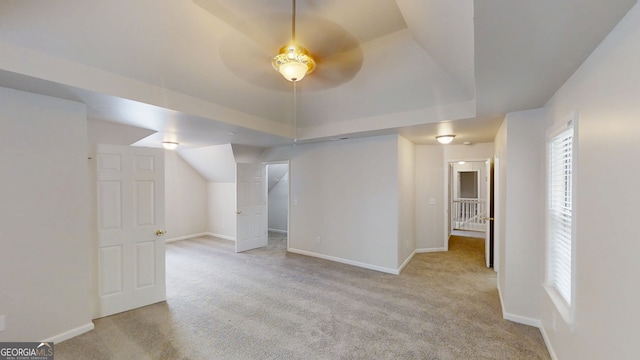 4912 Lightwood Ct NW, Acworth, GA 30102 - below grade area featuring baseboards, carpet flooring, and ceiling fan