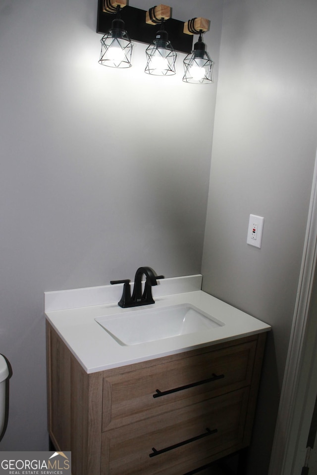 bathroom featuring vanity