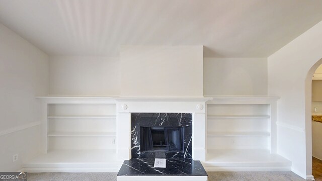 4954 River Overlook Way, Lithonia, GA 30038 - detailed view of arched walkways and a high end fireplace
