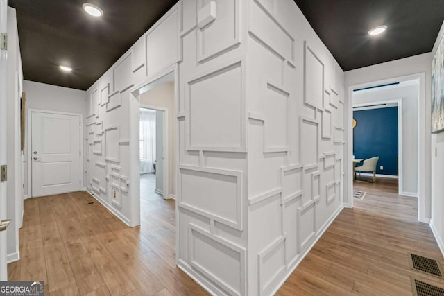 438 Southland Cir, Canton, GA 30115 - hall featuring light wood-style floors and baseboards