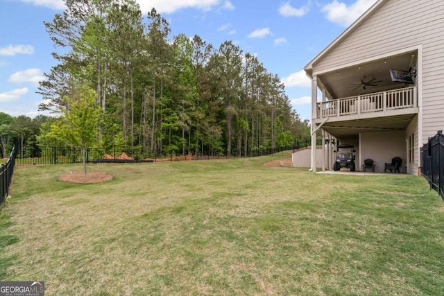 438 Southland Cir, Canton, GA 30115 - view of yard featuring a ceiling fan and a patio