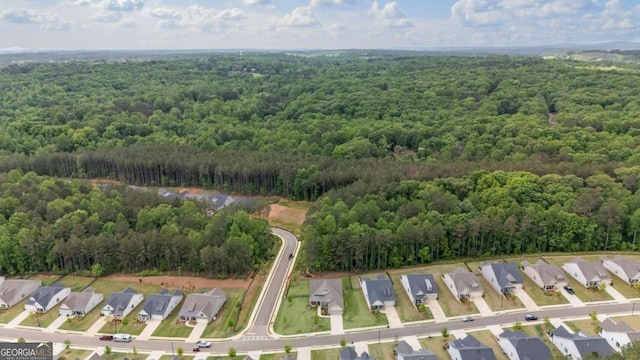 438 Southland Cir, Canton, GA 30115 - aerial overview of property's location featuring a heavily wooded area and nearby suburban area