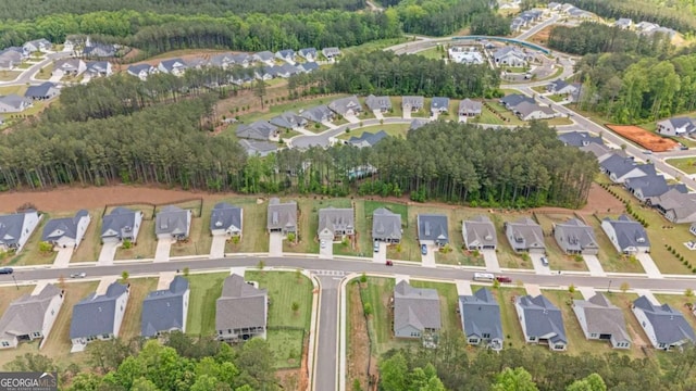 438 Southland Cir, Canton, GA 30115 - aerial overview of property's location featuring nearby suburban area and a heavily wooded area