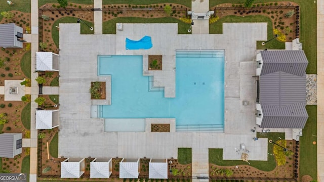 438 Southland Cir, Canton, GA 30115 - drone / aerial view of a pool