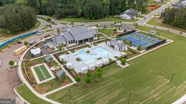 438 Southland Cir, Canton, GA 30115 - aerial view of property's location with a pool