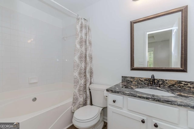 5138 Timber Hills Way, Oakwood, GA 30566 - full bath featuring toilet, vanity, and shower / tub combo