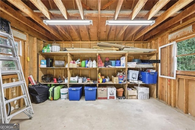view of storage