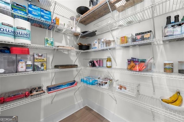 view of pantry