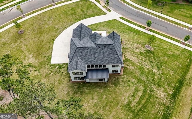 view from above of property