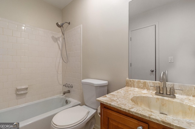 6900 Roswell Rd Unit F6, Atlanta, GA 30328 - full bathroom featuring vanity, toilet, and  shower combination