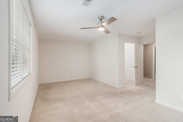 6900 Roswell Rd Unit F6, Atlanta, GA 30328 - unfurnished room with carpet floors, ceiling fan, baseboards, and a smoke detector