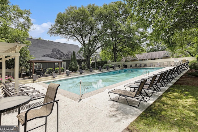 6900 Roswell Rd Unit F6, Atlanta, GA 30328 - community pool featuring a gazebo and a patio