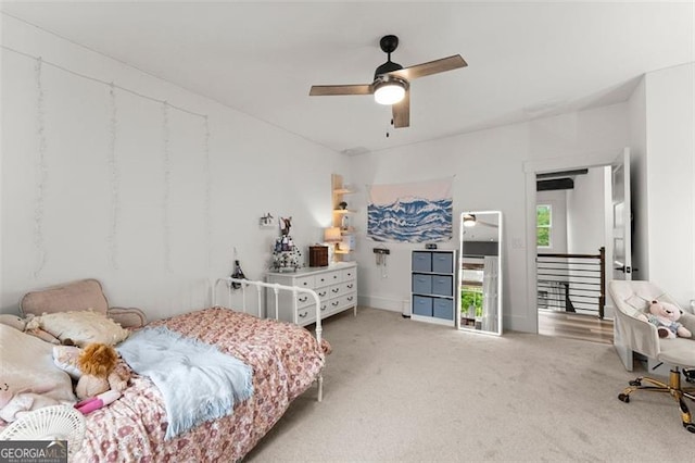 2149 Saddle Creek Dr, Jefferson, GA 30549 - carpeted bedroom featuring ceiling fan