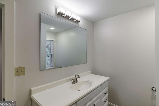 bathroom featuring vanity