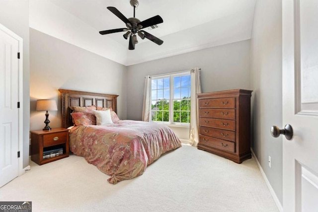 3456 Glen Mist Pl, Dacula, GA 30019 - bedroom featuring carpet flooring, baseboards, and a ceiling fan