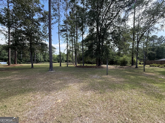 view of green lawn