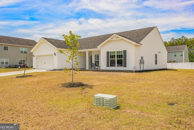 145 Gavin Way, Rincon, GA 31326 - view of front facade featuring a garage, covered porch, concrete driveway, and a shingled roof