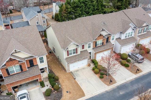 aerial view of residential area