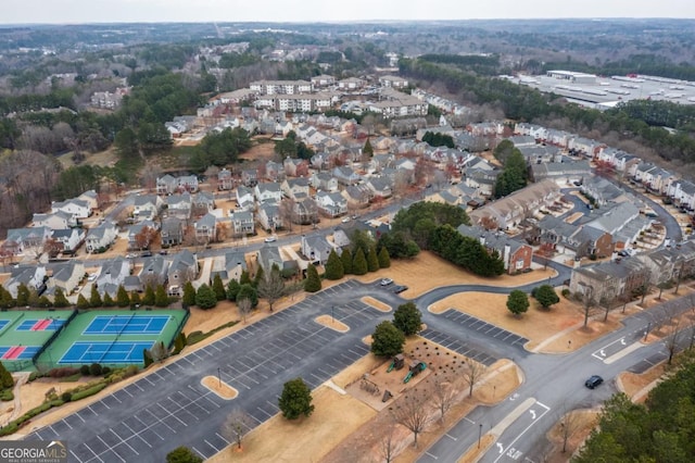 aerial overview of property's location