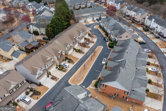 aerial view of property's location featuring nearby suburban area