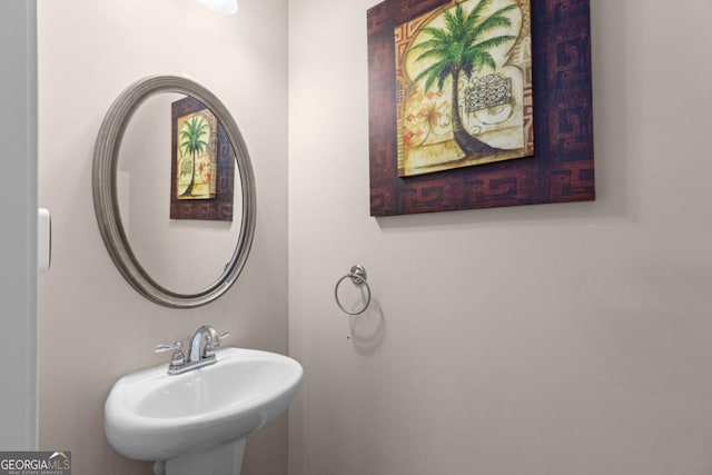 bathroom with a sink