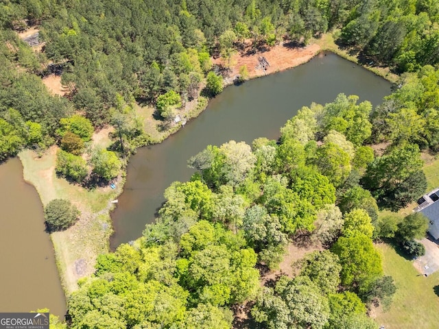 637 Lakeview Dr, Newborn, GA 30056 - drone / aerial view of a nearby body of water and a forest