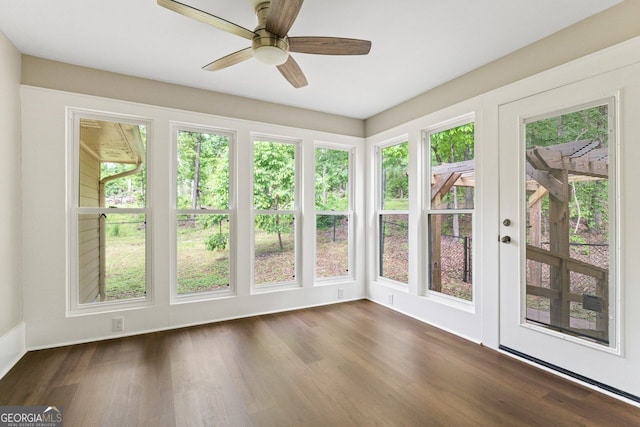 368 Henry Higgins Rd, Jackson, GA 30233 - unfurnished sunroom with wood finished floors and french doors