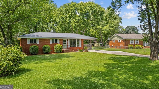 19 Fernwood Way NE, Rome, GA 30161 - ranch-style house with driveway and brick siding