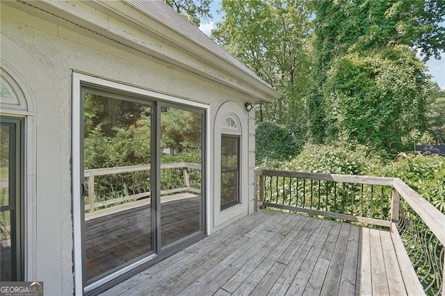 view of wooden terrace