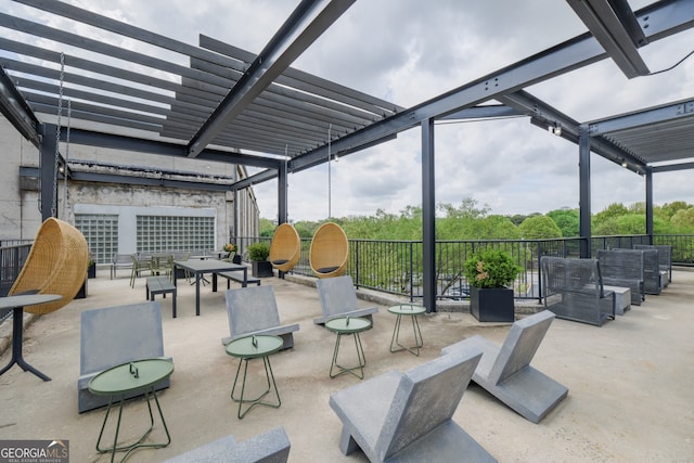 170 Boulevard Se 521H, Atlanta, GA 30312 - view of patio featuring a pergola