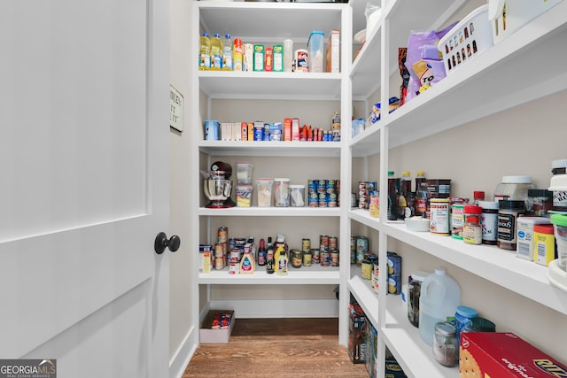 view of pantry