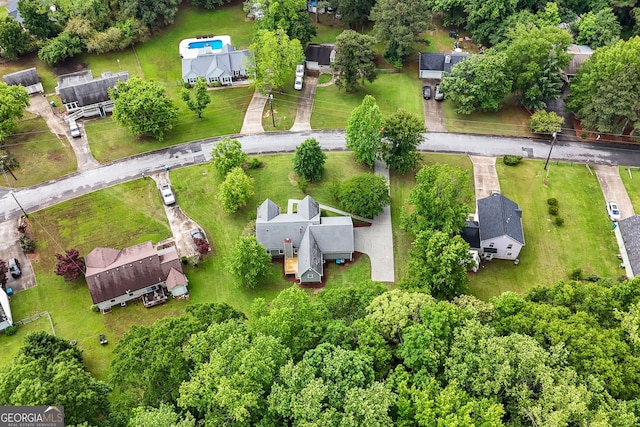 aerial view of property's location