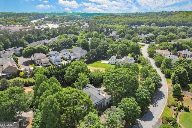 aerial view of residential area