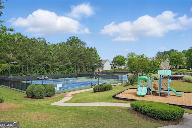 655 Grove Manor Ct, Suwanee, GA 30024 - view of tennis court