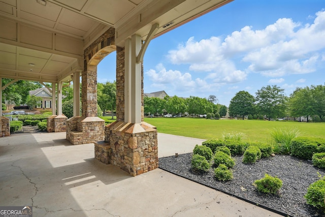 655 Grove Manor Ct, Suwanee, GA 30024 - view of patio