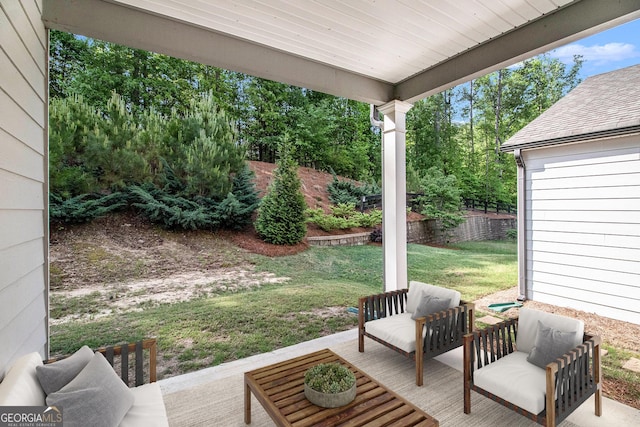 2769 Morgan Spring Trl, Buford, GA 30519 - view of patio featuring an outdoor living space