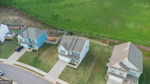 aerial view of property and surrounding area
