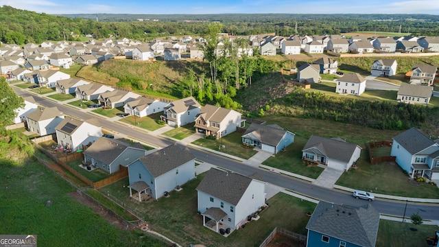 aerial perspective of suburban area